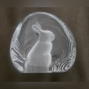 Zajecar Crystal Rabbit Figurine